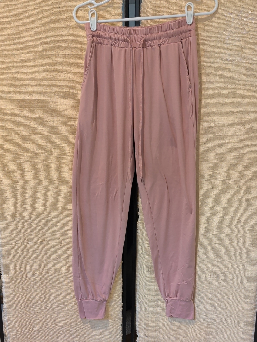 Amazon Blush Jogger Pants with Elastic Drawstring Waist
